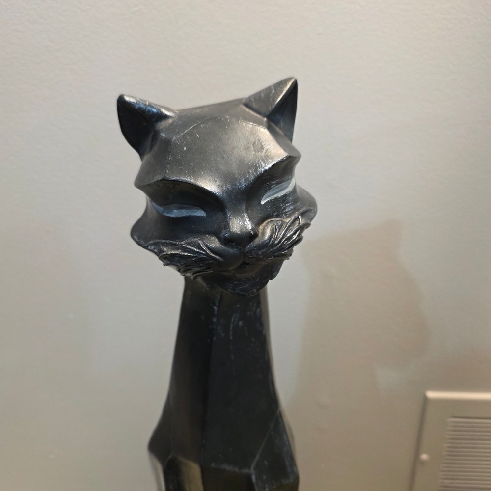 Vtg universal statuary corp. siamese Cat Statue Tall 24" MCM Floor Decor feline - Picture 11 of 16